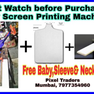 4 Color 1 Station Screen Printing Machine with Free Baby pallet & Sleeve Pallet.(HEAVY DUTY)