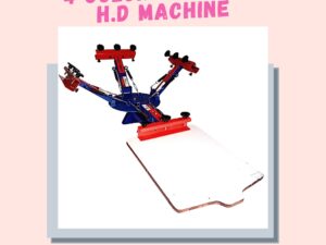 4 Color 1 Station Screen Printing Machine with Free Baby pallet & Sleeve Pallet.(HEAVY DUTY)